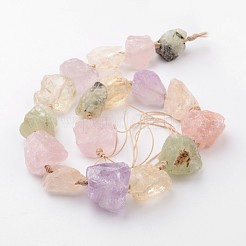 Natural Raw Rough Mixed Gemstone Beads Strands&nbsp;G-D833-16