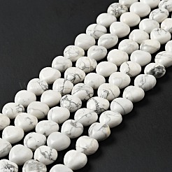 天然石ハウライトビーズ連売り  ハート  10x10.5~11x6mm  穴：1.2mm  約40個/連  15.35''（39センチメートル）&nbsp;G-B022-09B