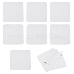 フェイクスエードメガネクロス10枚  メガネケア用品  正方形  ベージュ  200x200x0.5mm&nbsp;DIY-CL0001-39B