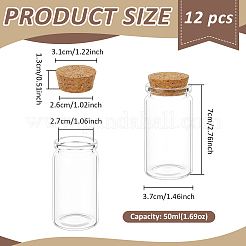 Glass Wishing Bottles for Bead Containers&nbsp;AJEW-WH0871-38B