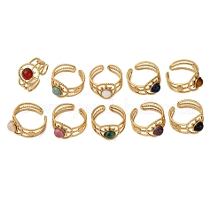 304 Stainless Steel Open Cuff Rings&nbsp;RJEW-A071-08G