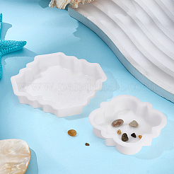 プラスチックブロック型 DIY 鋳造コンクリート壁装飾レンガ型 2個  ホワイト  228x228x54mm&nbsp;SIMO-WH0003-03