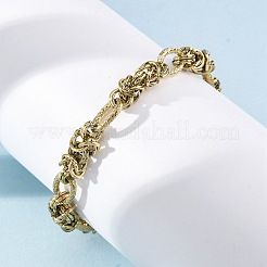 304 Stainless Steel Ovel Link Chain Anklets for Men Women&nbsp;AJEW-Q010-001G