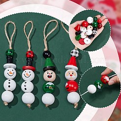 Christmas Theme Wood Beads&nbsp;WOOD-AR0001-42