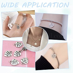 180Pcs 6 Styles Tibetan Style Alloy Pendants&nbsp;TIBEP-AR0001-14