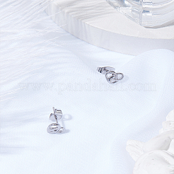1 Pair 304 Stainless Steel Stud Earrings&nbsp;EJEW-LP0004-97
