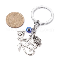 Resin & Tibetan Style Alloy Keychains&nbsp;KEYC-JKC00780-03