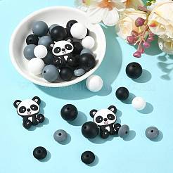 40Pcs 10 Styles Silicone Beads&nbsp;SIL-FS0001-27B