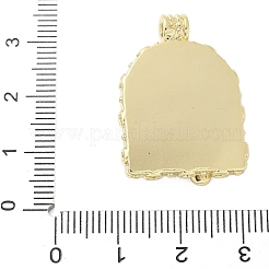 Brass Enamel Pendants&nbsp;KK-F886-01G-07