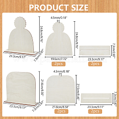 Wood Hat Stand Display Set&nbsp;ODIS-WH0099-24