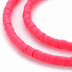 Handmade Polymer Clay Bead Strands&nbsp;CLAY-T002-4mm-69