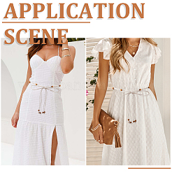 1Pc Ethnic Style Waxed Cord Braided Rope Tie Belts&nbsp;AJEW-CP0010-70A
