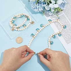 2Pcs Synthetic Turquoise Curtain Tiebacks Clips&nbsp;HJEW-PH02528