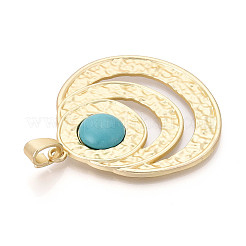 Synthetic Turquoise Big Pendants&nbsp;PALLOY-N179-63MG