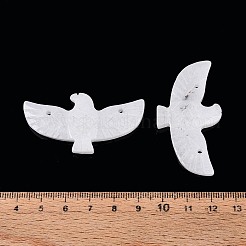 Eagle Shape Natural White Jade Gemstone Pendants&nbsp;G-P563-05E