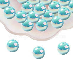 20Pcs UV Plating Rainbow Iridescent Acrylic Beads&nbsp;PACR-FP0001-06