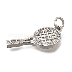 Brass Micro Pave Cubic Zirconia Pendants&nbsp;KK-Z125-12P