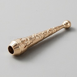 合金コードエンドパーツ  ボロタイエンドキャップ  コーン  ライトゴールド  52x10.5mm  内径：5.5mm&nbsp;FIND-WH0111-224KCG