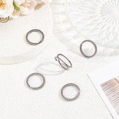 5Pcs Titanium Alloy Split Key Rings&nbsp;FIND-BBC0005-45A