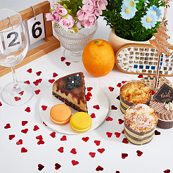 100G PET Plastic Heart Confetti&nbsp;DIY-ME0002-21