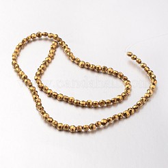 Electroplate Non-magnetic Synthetic Hematite Bead Strands&nbsp;G-F300-34-03