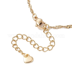 2Pcs 2 Colors 304 Stainless Steel Singapore Chain Bracelet Making&nbsp;AJEW-JB01306