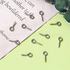 Tarnish Resistant 304 Stainless Steel Screw Eye Pin Peg Bails&nbsp;STAS-L234-165C-P