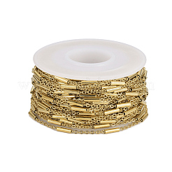 Ion Plating(IP) Handmade 304 Stainless Steel Cable Chains&nbsp;CHS-G003-11G-A
