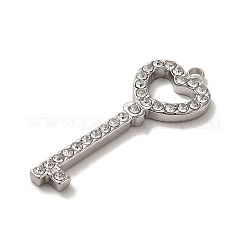 304 Stainless Steel Rhinestone Pendants&nbsp;STAS-L022-302P