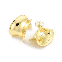 Rack Plating Brass Stud Earring&nbsp;EJEW-C078-09G