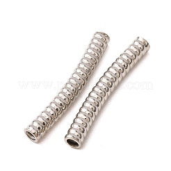 304ステンレスチューブビーズ  ステンレス鋼色  30.5x5x4mm  穴：2.8mm&nbsp;SA-CBA4D96-15H-P