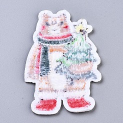 Bear with Christmas Tree Appliques&nbsp;DIY-S041-062