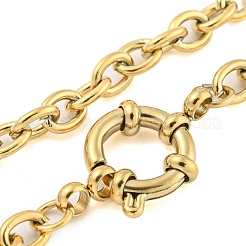 304 Stainless Steel Cable Chain Bracelets for Women&nbsp;BJEW-Q344-05G