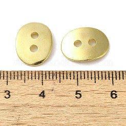 304ステンレススチールコネクタチャーム  オーバル  18KGP本金メッキ  11x14x0.8mm  穴：2mm&nbsp;STAS-H217-02G