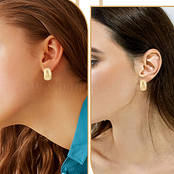1Pair Brass Hoop Earrings&nbsp;EJEW-LP0001-72G