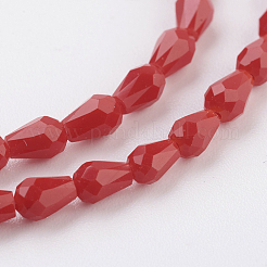 Imitation Jade Glass Beads Strands&nbsp;GLAA-A036-A12