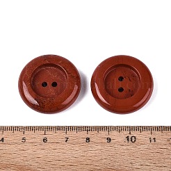 天然石レッドジャスパービーズ  ボタン  29.5~30x6.5~8.5mm  穴：2~2.5mm&nbsp;G-Q602-05B