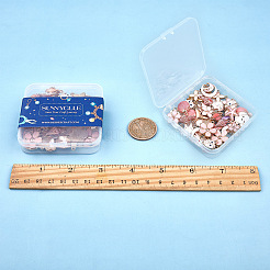 合金エナメルチャーム  混合図形  ミックスカラー  74x72x17mm&nbsp;ENAM-SC0001-13
