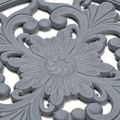 Floral Silicone Heat Insulation Coasters&nbsp;AJEW-K055-01A