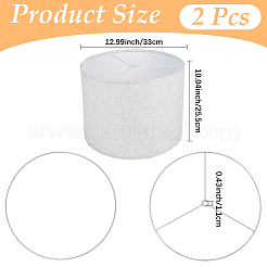 2Pcs Linen with Iron Lamp Shades&nbsp;AJEW-CN0007-38B
