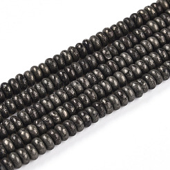 Natural Pyrite Beads Strands&nbsp;G-T140-81