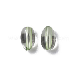 透明なアクリルビーズ  オーバル  薄緑  9.5x6mm  穴：1.5mm  約2000個/500g&nbsp;MACR-S373-134-T03