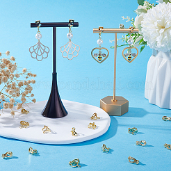 40Pcs 304 Stainless Steel Clip-on Earring Findings&nbsp;STAS-SC0005-84G