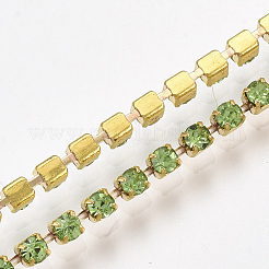 Brass Claw Chain Stretch Bracelets&nbsp;BJEW-T010-02G-11