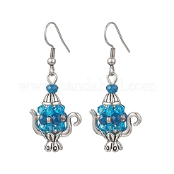 Glass Seed Beaded Dangle Earrings&nbsp;EJEW-MZ00703-02