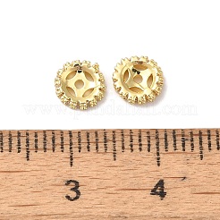 ラックメッキ真鍮製ビーズ  カドミウムフリー＆鉛フリー  長持ちメッキ  タイヤ  18KGP本金メッキ  6.1x1.6mm  穴：0.9mm&nbsp;KK-S375-22G