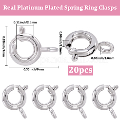 20Pcs Brass Spring Ring Clasps&nbsp;KK-BBC0027-68C-P