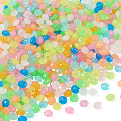 500Pcs Luminous PS Plastic Beads&nbsp;FIND-TA00009-13C