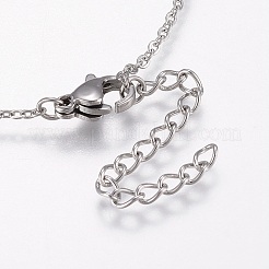 304 Stainless Steel Pendant Necklaces&nbsp;NJEW-F213-02