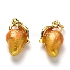 Brass Enamel Pendants&nbsp;KK-B028-15G